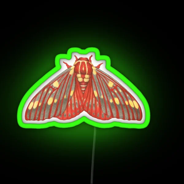 Regal Moth Citheronia Regalis RGB Neon Sign