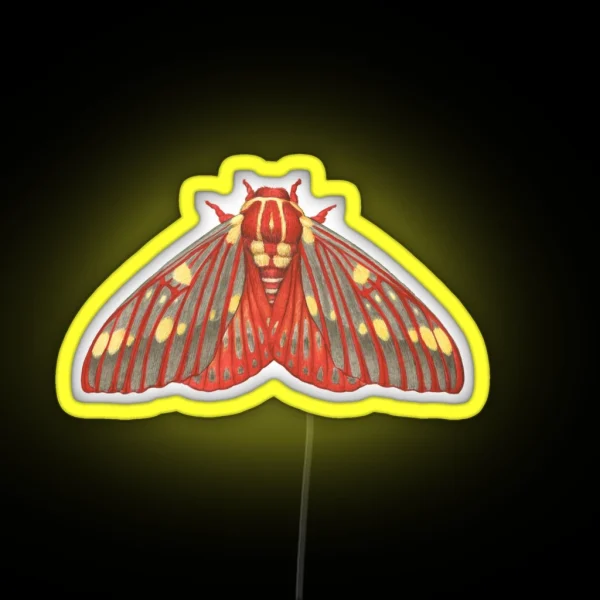 Regal Moth Citheronia Regalis RGB Neon Sign