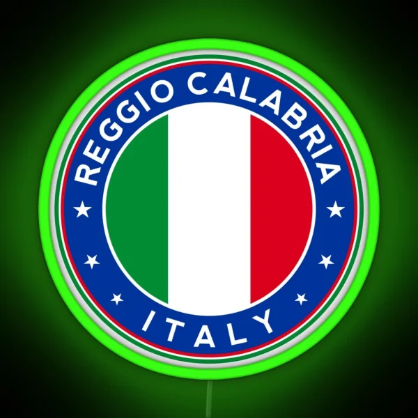 Reggio Calabria Italy RGB Neon Sign