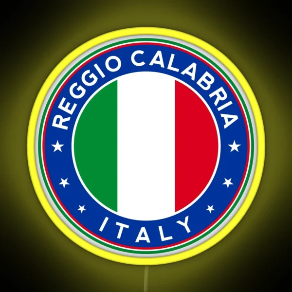Reggio Calabria Italy RGB Neon Sign