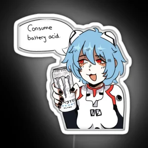 Rei Ayanami Loves Monster Ultra DDD RGB Neon Sign