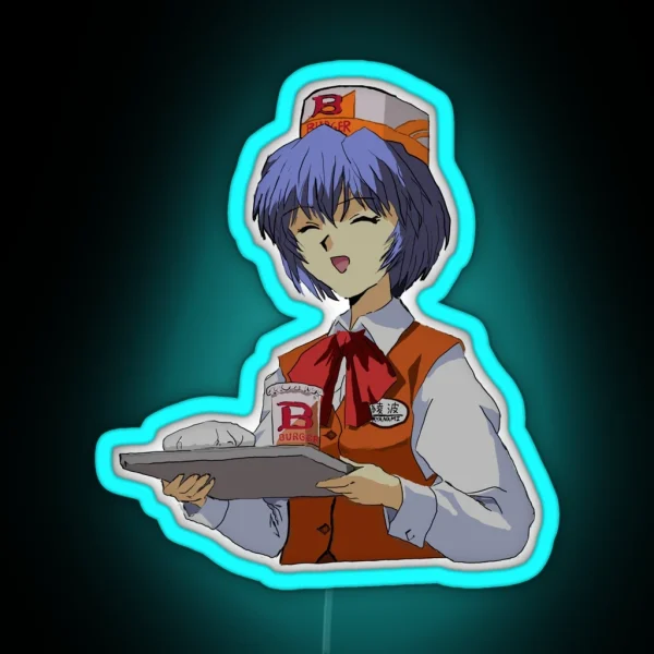 Rei Burger RGB Neon Sign