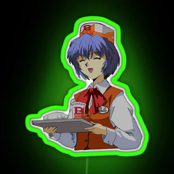 Rei Burger RGB Neon Sign