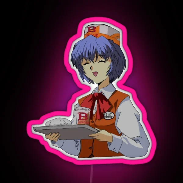 Rei Burger RGB Neon Sign
