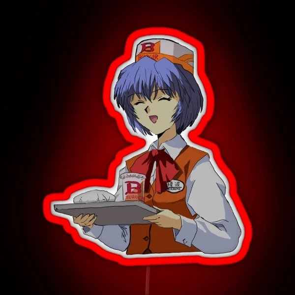 Rei Burger RGB Neon Sign