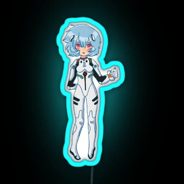 Rei Evangelion Kawaii RGB Neon Sign