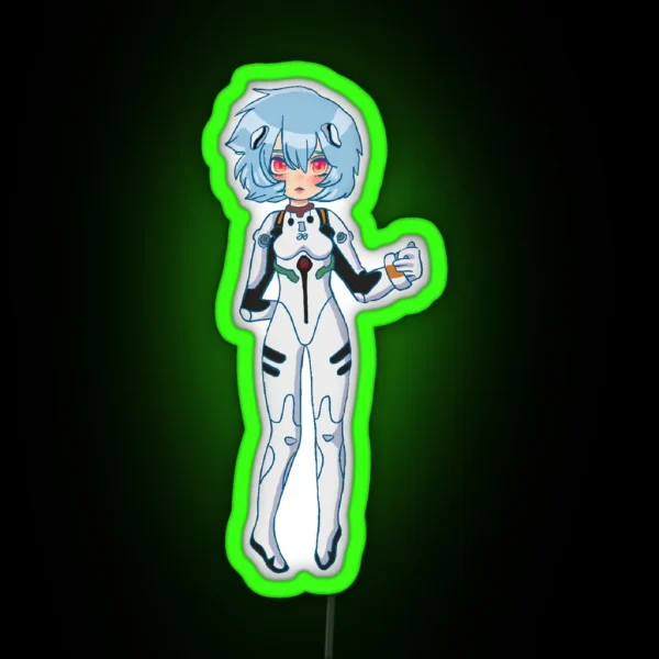 Rei Evangelion Kawaii RGB Neon Sign