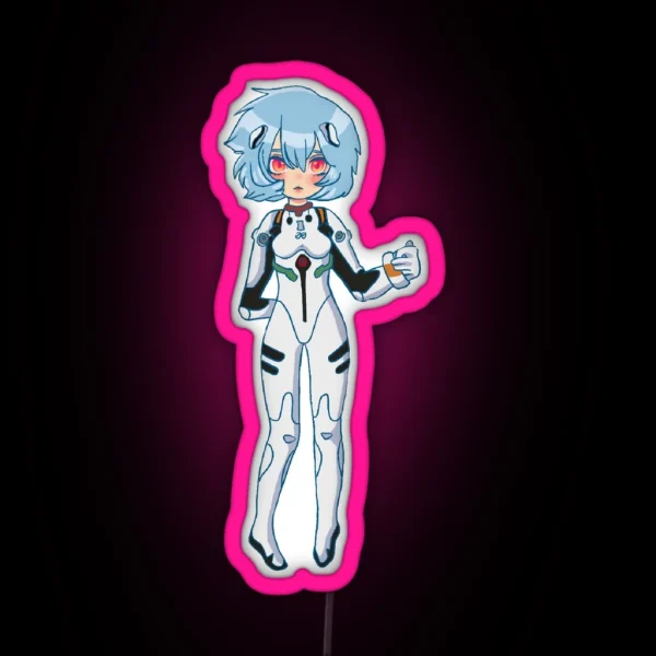 Rei Evangelion Kawaii RGB Neon Sign