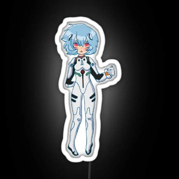 Rei Evangelion Kawaii RGB Neon Sign