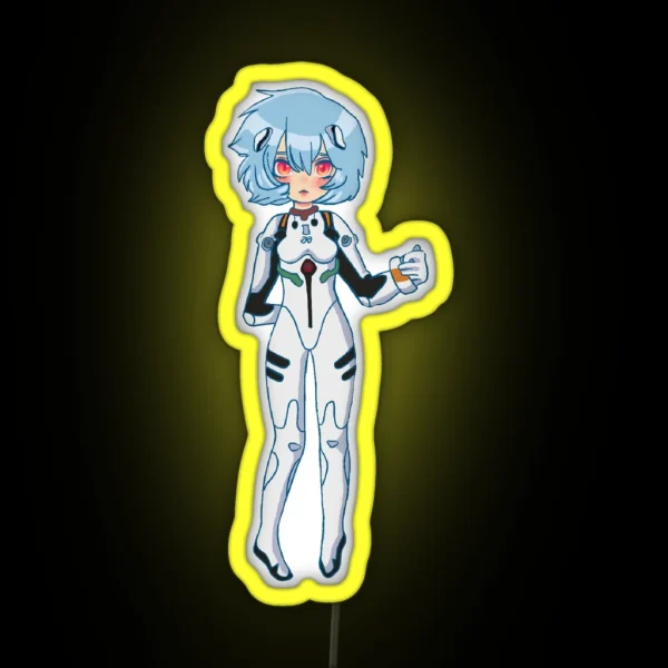 Rei Evangelion Kawaii RGB Neon Sign
