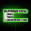 Relationship Status Neon Sign in Green