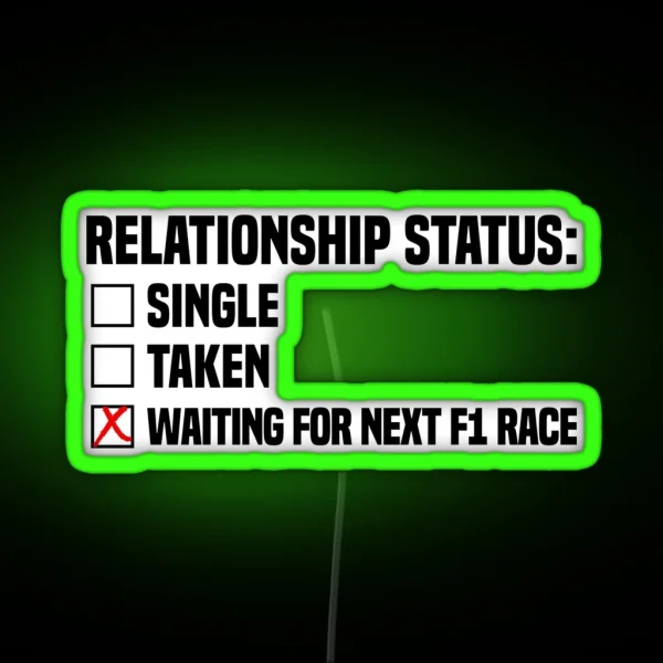 Relationship Status RGB Neon Sign
