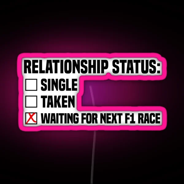 Relationship Status RGB Neon Sign