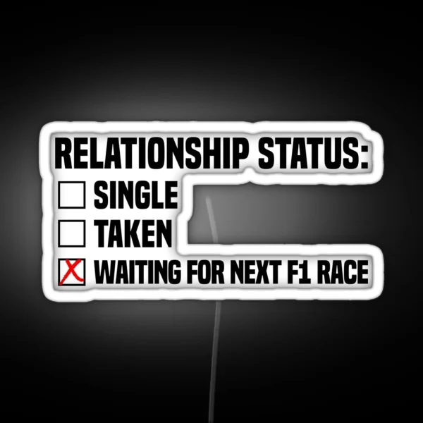 Relationship Status RGB Neon Sign