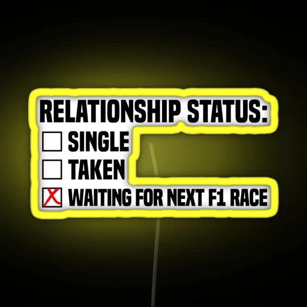 Relationship Status RGB Neon Sign