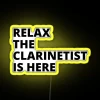 Classical Clarinetist Neon Sign for Clarinet Players and Orchestra Musicians - RGB Neon Design.