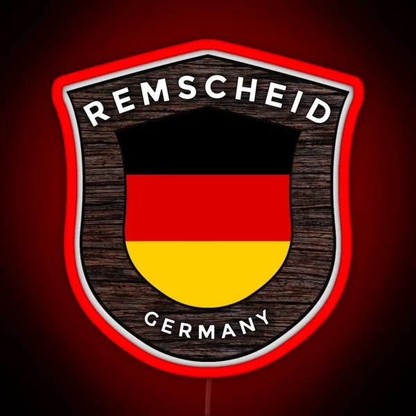 Remscheid Germany Emblem Flag RGB Neon Sign