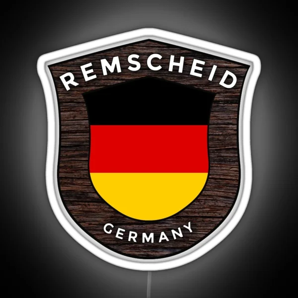 Remscheid Germany Emblem Flag RGB Neon Sign