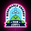 cute renewable energy fan club neon sign with fun rgb pink lighting effects - renewable energy fan art inspiration