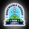 Cute Renewable Energy Fan Club Neon Sign with Pun Design
