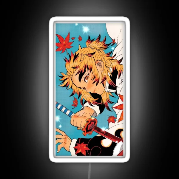 Rengoku Colorful Fanart RGB Neon Sign