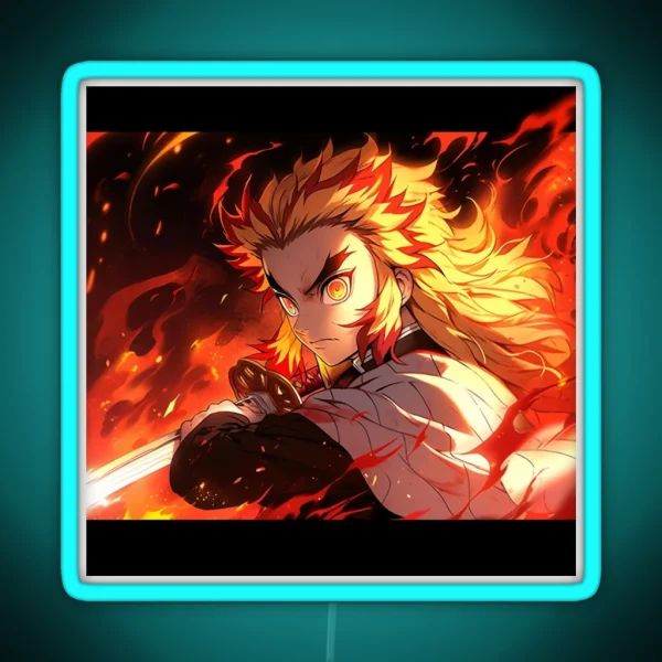 Rengoku Demon Slayer RGB Neon Sign
