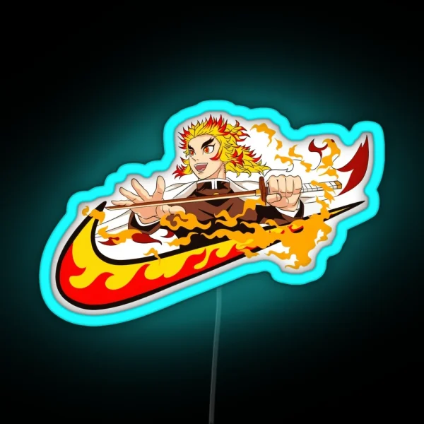 Rengoku Fire Hashira RGB Neon Sign