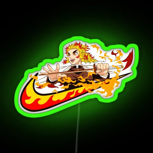 Rengoku Fire Hashira RGB Neon Sign