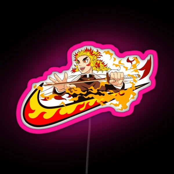 Rengoku Fire Hashira RGB Neon Sign