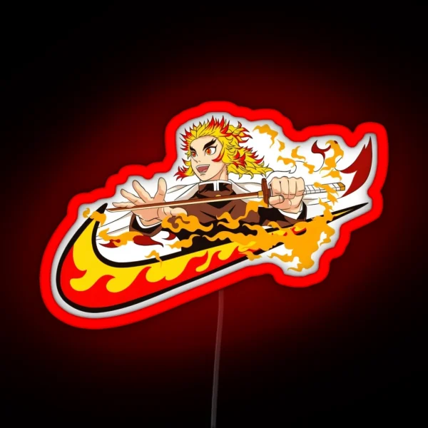 Rengoku Fire Hashira RGB Neon Sign