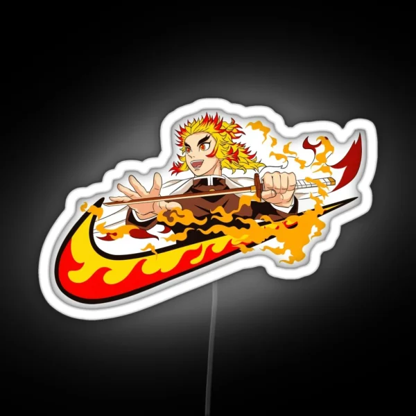 Rengoku Fire Hashira RGB Neon Sign