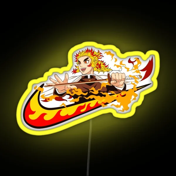 Rengoku Fire Hashira RGB Neon Sign
