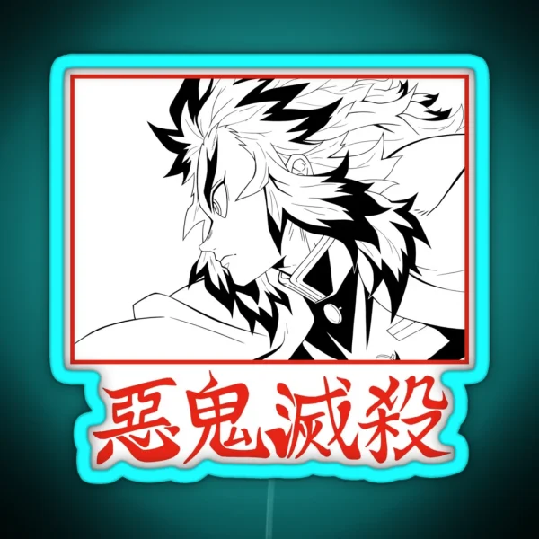 Rengoku Fire Hashira RGB Neon Sign