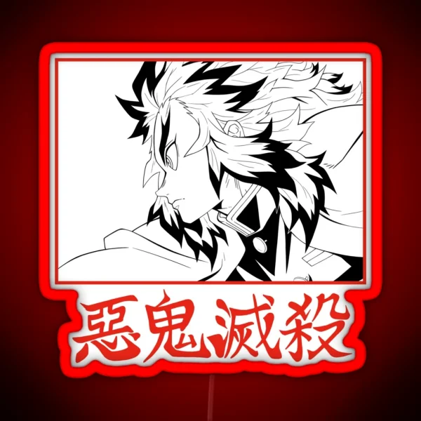 Rengoku Fire Hashira RGB Neon Sign