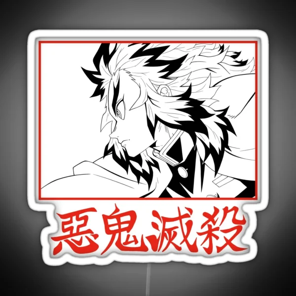 Rengoku Fire Hashira RGB Neon Sign