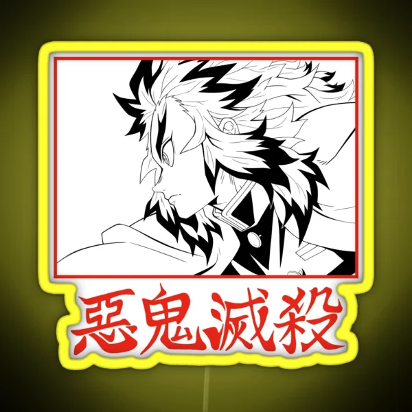 Rengoku Fire Hashira RGB Neon Sign