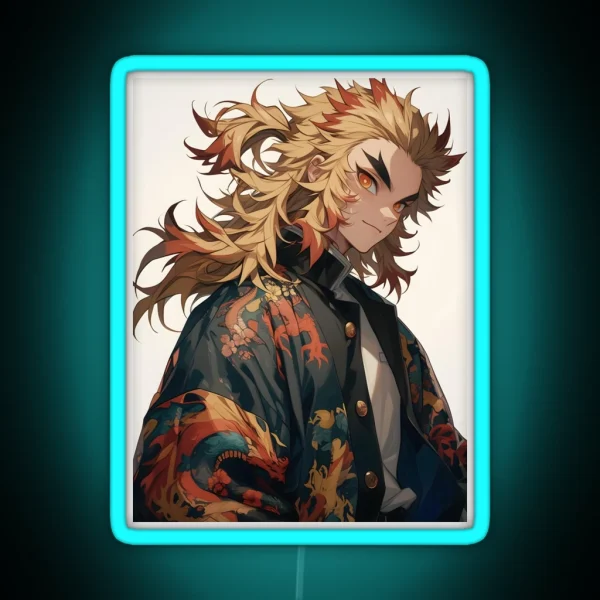 Rengoku Kyojuro Demon Slayer 12 RGB Neon Sign