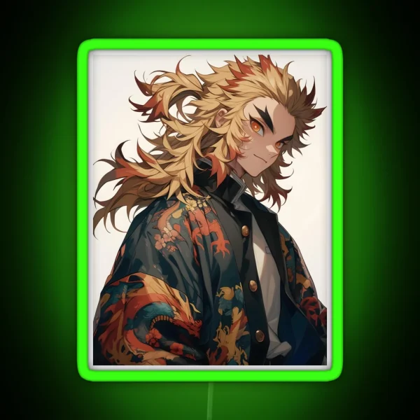 Rengoku Kyojuro Demon Slayer 12 RGB Neon Sign