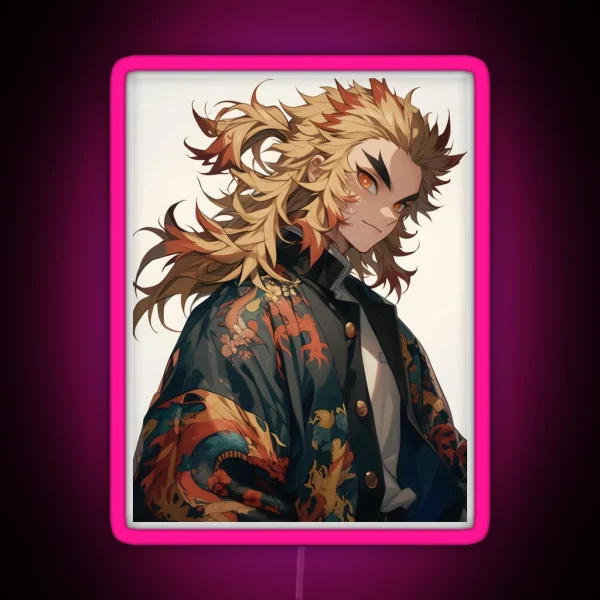 Rengoku Kyojuro Demon Slayer 12 RGB Neon Sign