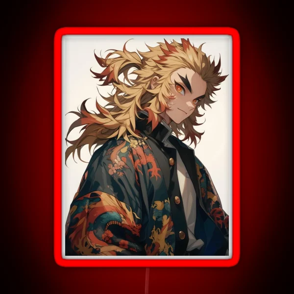 Rengoku Kyojuro Demon Slayer 12 RGB Neon Sign