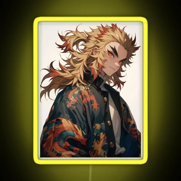 Rengoku Kyojuro Demon Slayer 12 RGB Neon Sign