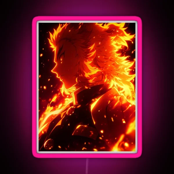 Rengoku Kyojuro Demon Slayer 19 RGB Neon Sign