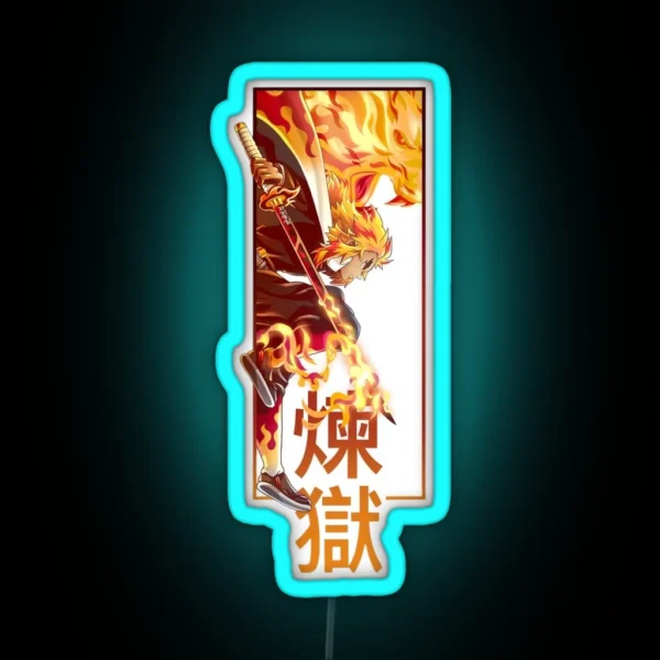 Rengoku Kyojuro Demon Slayer RGB Neon Sign