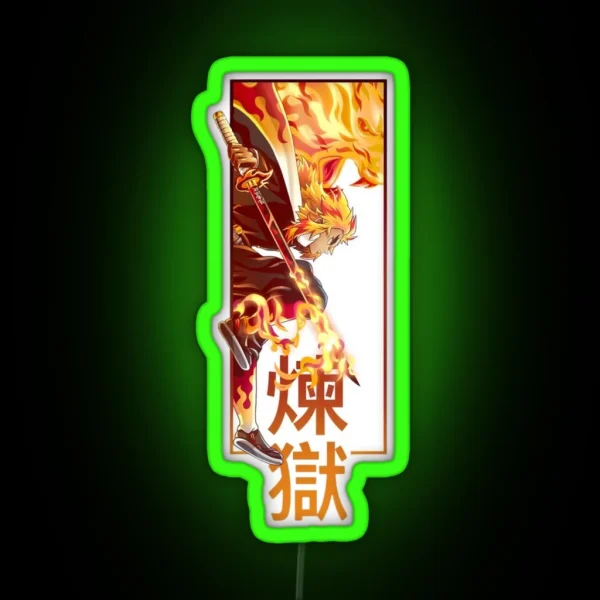 Rengoku Kyojuro Demon Slayer RGB Neon Sign