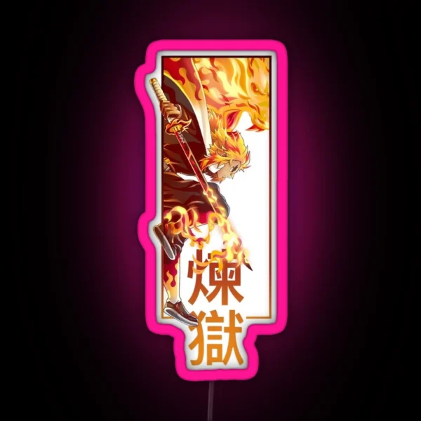 Rengoku Kyojuro Demon Slayer RGB Neon Sign