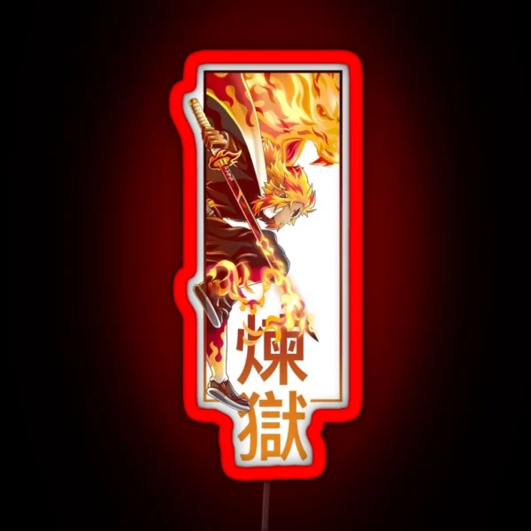 Rengoku Kyojuro Demon Slayer RGB Neon Sign
