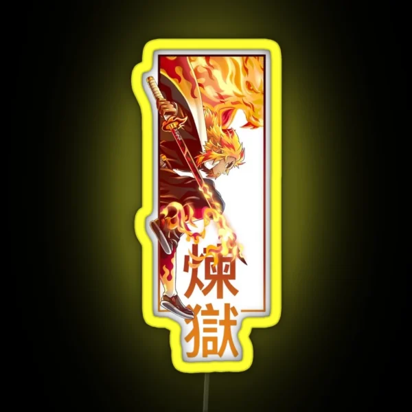 Rengoku Kyojuro Demon Slayer RGB Neon Sign