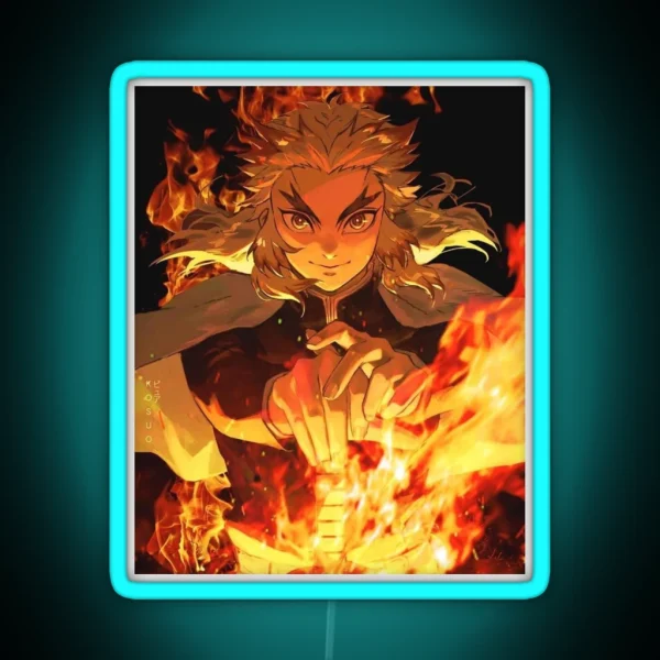 Rengoku Kyojuro Demon Slayer RGB Neon Sign