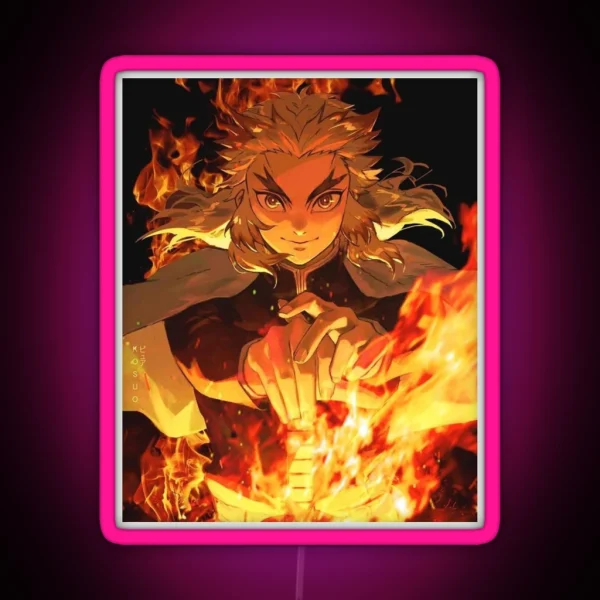 Rengoku Kyojuro Demon Slayer RGB Neon Sign