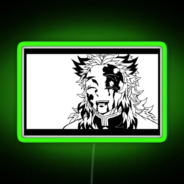 Rengoku Kyojuro Kimetsu No Yaiba RGB Neon Sign